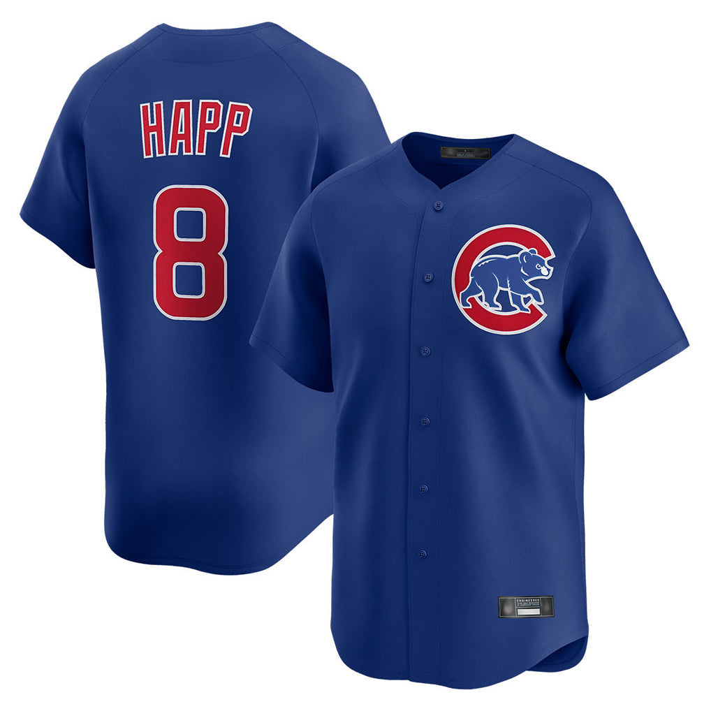 Kooe C.Cubs #8 Ian Happ Player Royal Limited Home Stitched Jerseys