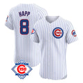 Kooe C.Cubs #8 Ian Happ Player White 150th Anniversary Limited Elite Home Game Stitched Jerseys