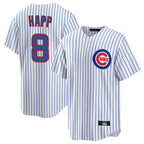 Kooe C.Cubs #8 Ian Happ Player White Game Home Stitched Jerseys