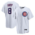 Kooe C.Cubs #8 Ian Happ Player White Limited Home Game Stitched Jerseys