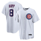 Kooe C.Cubs #8 Ian Happ Player White Limited Home Game Stitched Jerseys
