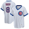 Kooe C.Cubs #8 Ian Happ Player White T-shirt Cooperstown Collection Limited Stitched Jerseys