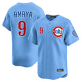Kooe C.Cubs #9 Miguel Amaya Player Light Blue Limited Home Stitched Jerseys