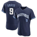 Kooe C.Cubs #9 Miguel Amaya Player Navy City Connect Limited Elite Home Stitched Jerseys