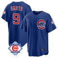 Kooe C.Cubs #9 Miguel Amaya Player Royal 150th Anniversary Home Game Stitched Jerseys