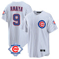 Kooe C.Cubs #9 Miguel Amaya Player White 150th Anniversary Home Game Stitched Jerseys