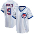 Kooe C.Cubs #9 Miguel Amaya Player White T-shirt Cooperstown Collection Limited Stitched Jerseys
