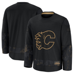 Kooe C.Flames Black 2024 Military Appreciation Practice Jerseys