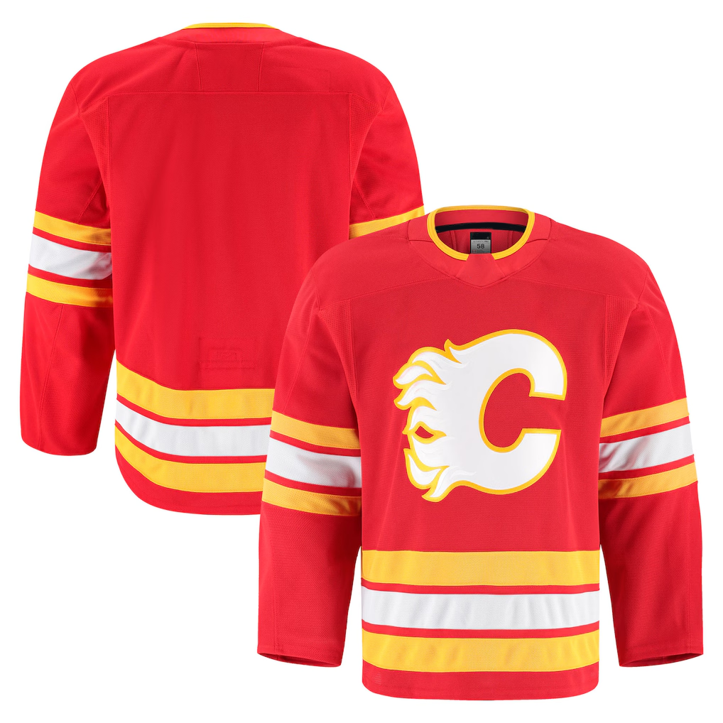 Kooe C.Flames Red Home Authentic Pro Jerseys
