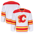 Kooe C.Flames White Away Authentic Pro Jerseys