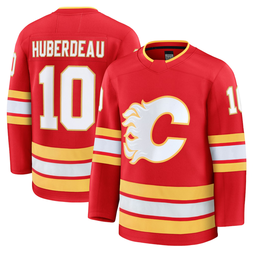 Kooe C.Flames #10 Jonathan Huberdeau Red Home Breakaway Player Jerseys
