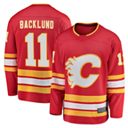 Kooe C.Flames #11 Mikael Backlund Red Home Breakaway Player Jerseys