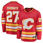 Kooe C.Flames #27 Matt Coronato Red Home Breakaway Jerseys