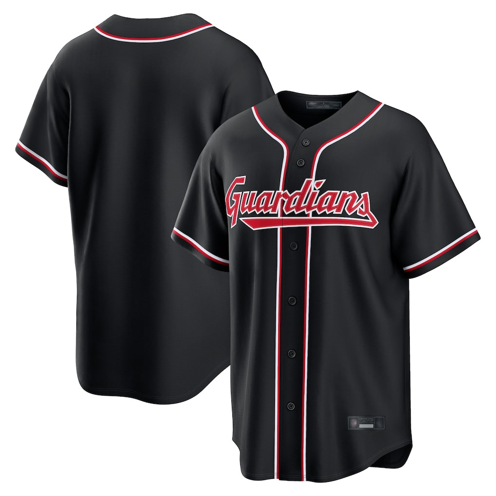 Kooe C.Guardians Black Fashion Out Home Game Blank Player Stitched Jerseys