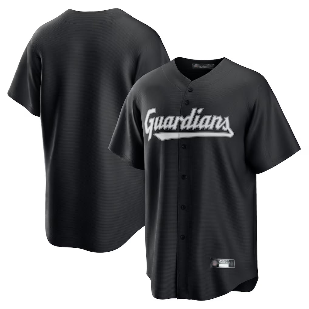 Kooe C.Guardians Black Home Game Blank Player Stitched Jerseys