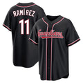 Kooe C.Guardians #11 Jose Ramirez Player Black Fashion Out Home Game Stitched Jerseys