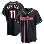 Kooe C.Guardians #11 Jose Ramirez Player Black Fashion Out Home Game Stitched Jerseys