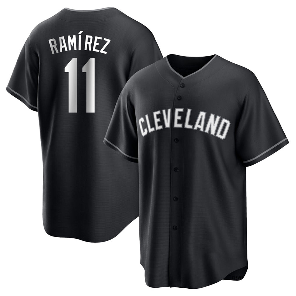 Kooe C.Guardians #11 Jose Ramirez Player Black Home Game Stitched Jerseys