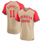 Kooe C.Guardians #11 Jose Ramirez Player Cream American League All-Star Limited Elite Home Stitched Jerseys