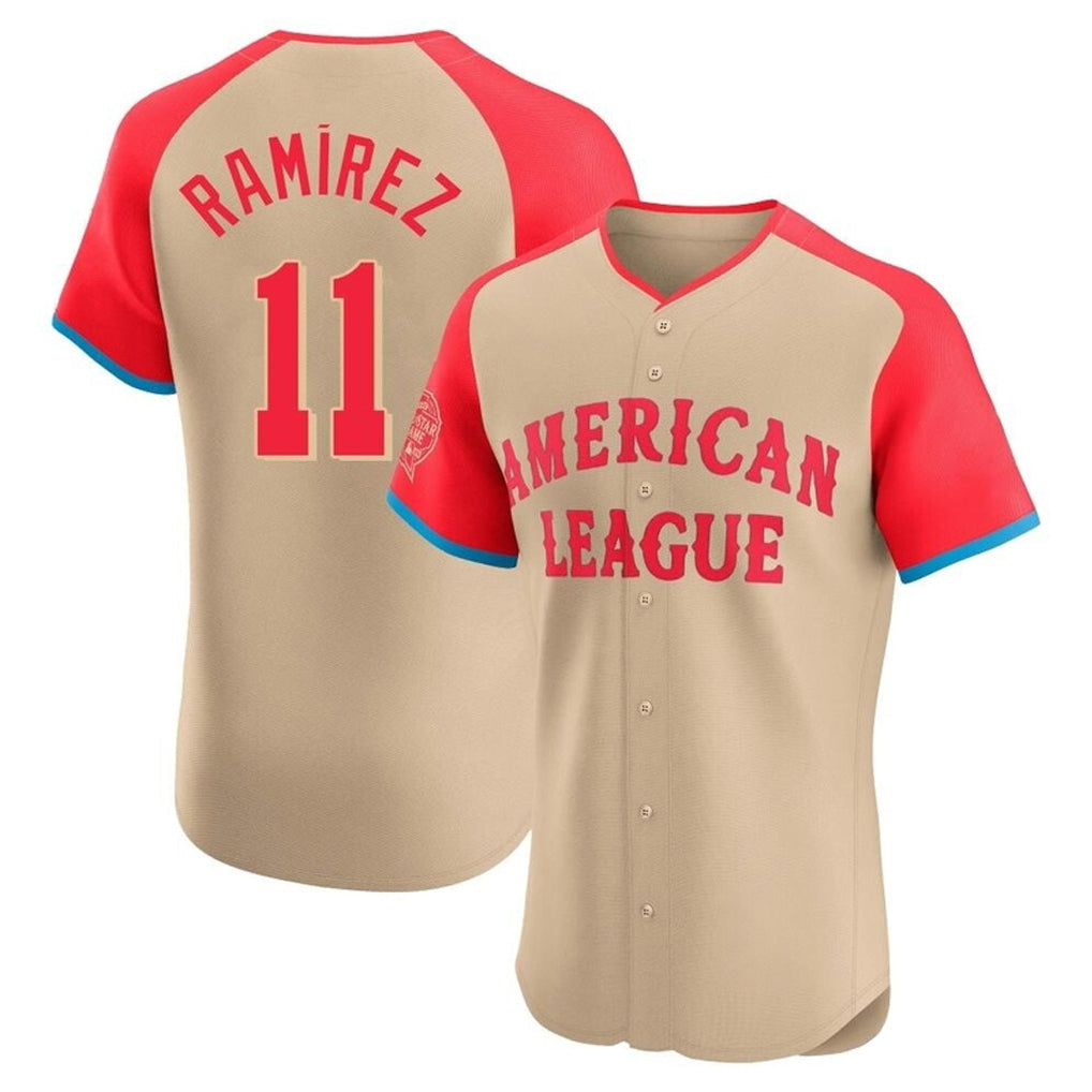 Kooe C.Guardians #11 Jose Ramirez Player Cream American League All-Star Limited Elite Home Stitched Jerseys