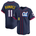 Kooe C.Guardians #11 Jose Ramirez Player Navy American League All-Star Edition Limited Home Stitched Jerseys