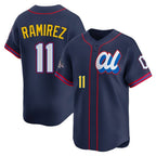 Kooe C.Guardians #11 Jose Ramirez Player Navy American League All-Star Edition Limited Home Stitched Jerseys