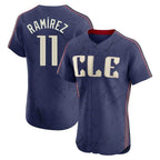 Kooe C.Guardians #11 Jose Ramirez Player Navy City Connect Limited Elite Home Stitched Jerseys