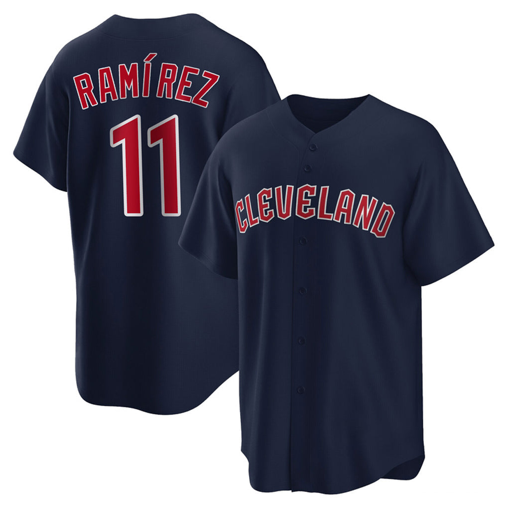 Kooe C.Guardians #11 Jose Ramirez Player Navy Game Home Stitched Jerseys