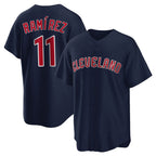 Kooe C.Guardians #11 Jose Ramirez Player Navy Game Home Stitched Jerseys