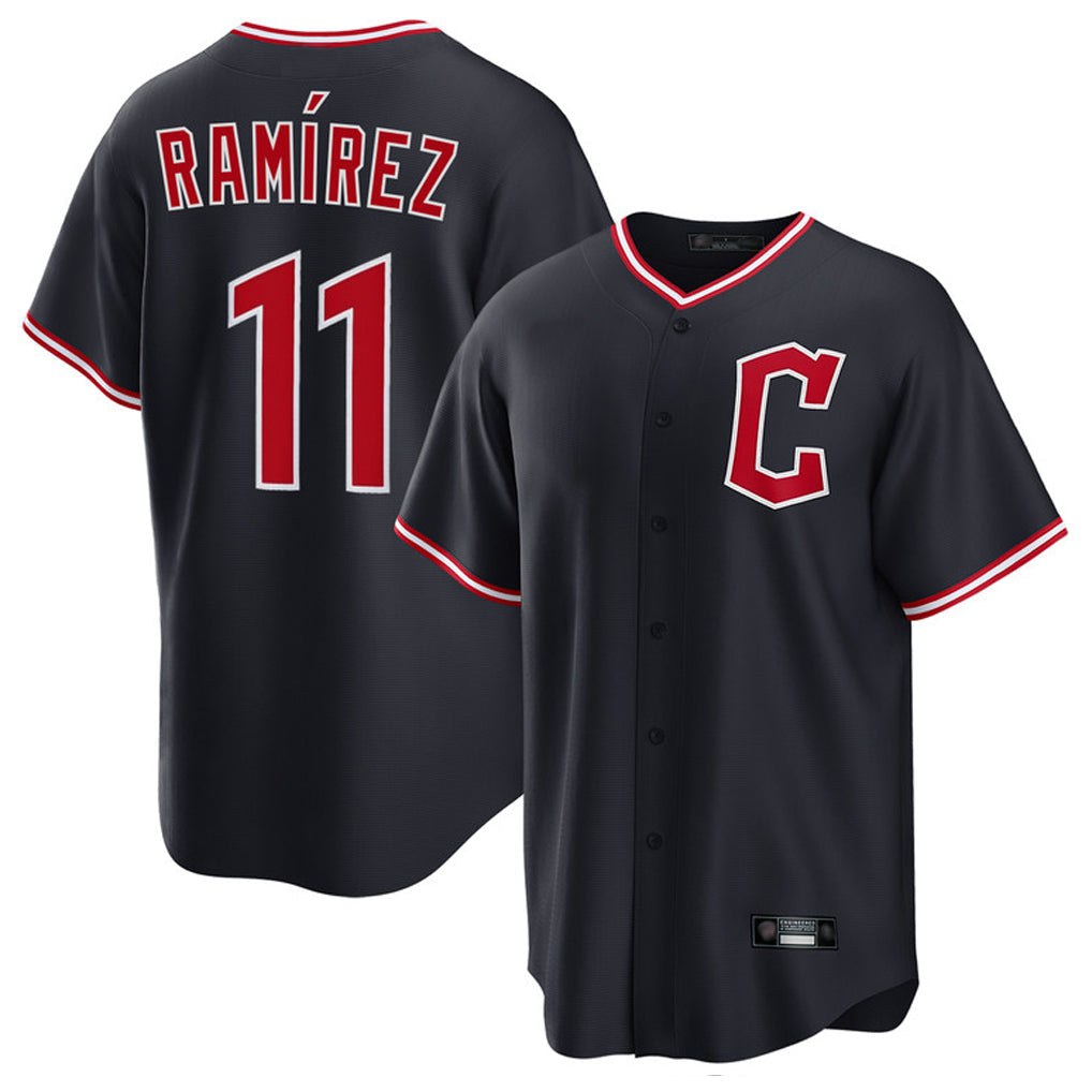 Kooe C.Guardians #11 Jose Ramirez Player Navy Home Game Stitched Jerseys