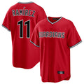 Kooe C.Guardians #11 Jose Ramirez Player Red Home Game Stitched Jerseys