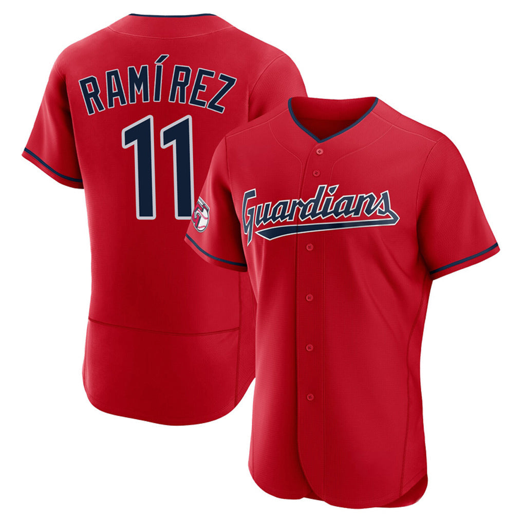 Kooe C.Guardians #11 Jose Ramirez Player Red Limited Elite Home Stitched Jerseys