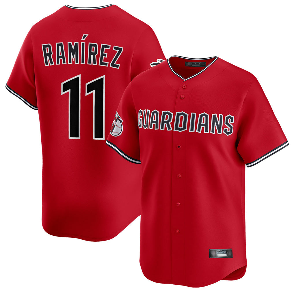 Kooe C.Guardians #11 Jose Ramirez Player Red Limited Home Stitched Jerseys