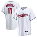 Kooe C.Guardians #11 Jose Ramirez Player White Home Game Stitched Jerseys