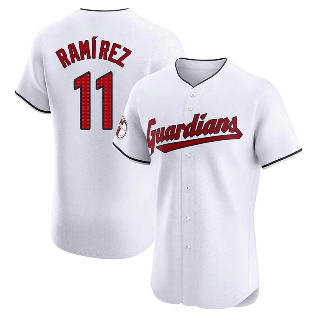 Kooe C.Guardians #11 Jose Ramirez Player White Limited Elite Home Stitched Jerseys