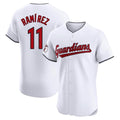 Kooe C.Guardians #11 Jose Ramirez Player White Limited Elite Home Stitched Jerseys