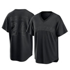 Kooe C.Guardians #24 Triston McKenzie Player Black T-shirt Home Game Stitched Jerseys
