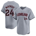 Kooe C.Guardians #24 Triston McKenzie Player Gray Road Limited Home Stitched Jerseys