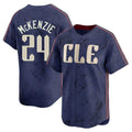 Kooe C.Guardians #24 Triston McKenzie Player Navy City Connect Limited Home Stitched Jerseys