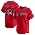 Kooe C.Guardians #24 Triston McKenzie Player Red Limited Home Stitched Jerseys
