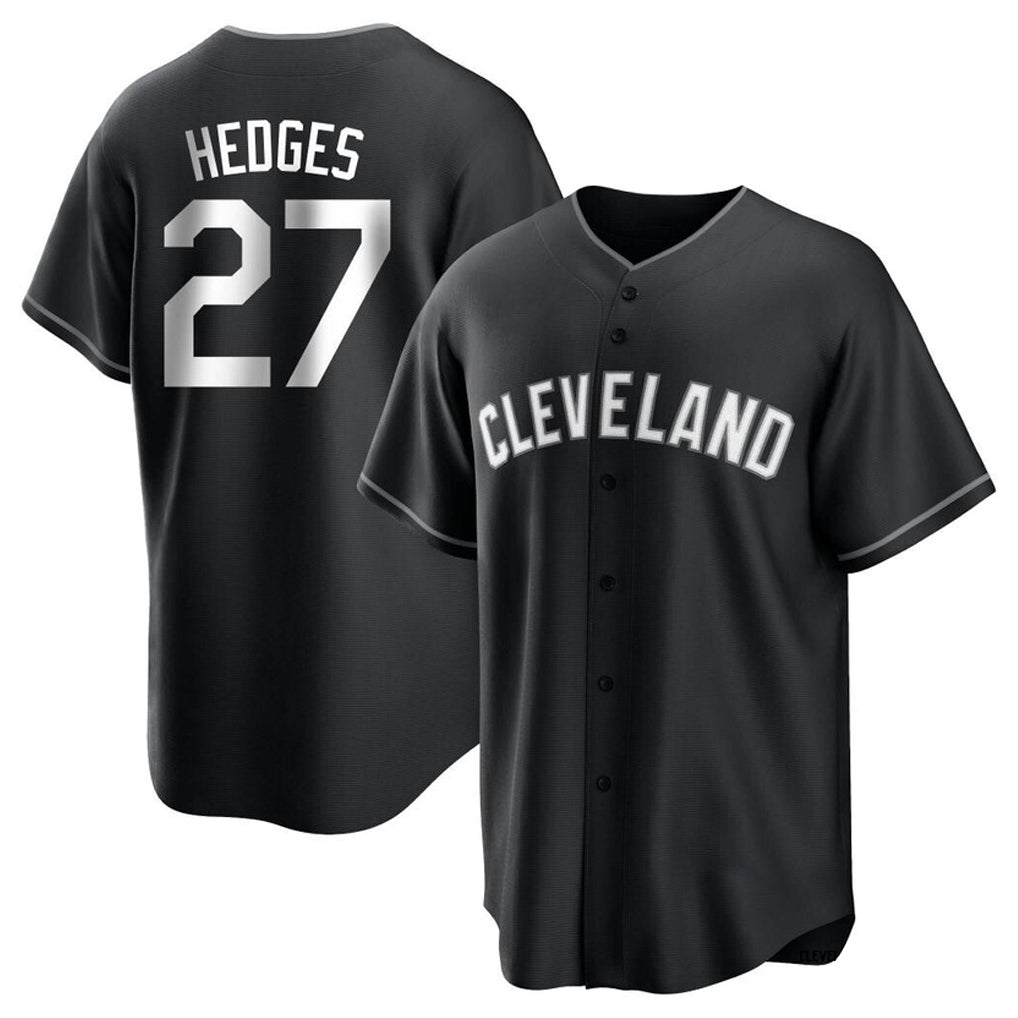 Kooe C.Guardians #27 Austin Hedges Player Black Home Game Stitched Jerseys