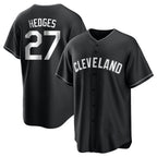 Kooe C.Guardians #27 Austin Hedges Player Black Home Game Stitched Jerseys