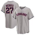 Kooe C.Guardians #27 Austin Hedges Player Gray Game Home Stitched Jerseys