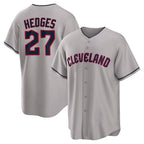 Kooe C.Guardians #27 Austin Hedges Player Gray Game Home Stitched Jerseys
