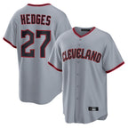 Kooe C.Guardians #27 Austin Hedges Player Gray Home Game Stitched Jerseys