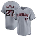 Kooe C.Guardians #27 Austin Hedges Player Gray Road Limited Home Stitched Jerseys