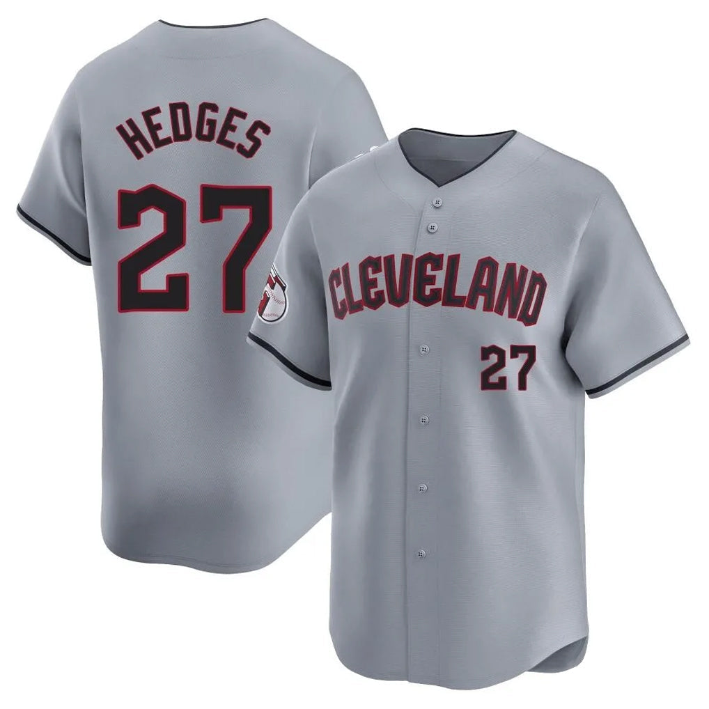 Kooe C.Guardians #27 Austin Hedges Player Gray Road Limited Home Stitched Jerseys