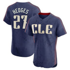 Kooe C.Guardians #27 Austin Hedges Player Navy City Connect Limited Elite Home Stitched Jerseys