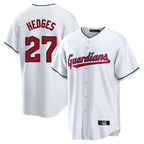 Kooe C.Guardians #27 Austin Hedges Player White Home Game Stitched Jerseys