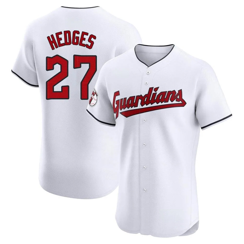 Kooe C.Guardians #27 Austin Hedges Player White Limited Elite Home Stitched Jerseys
